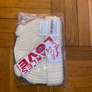 Charles Jeffrey Loverboy Chunky Bunny Beanie White